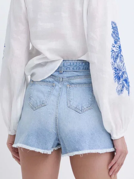 TWINSET Farmer rövidnadrág Straight Fit kék