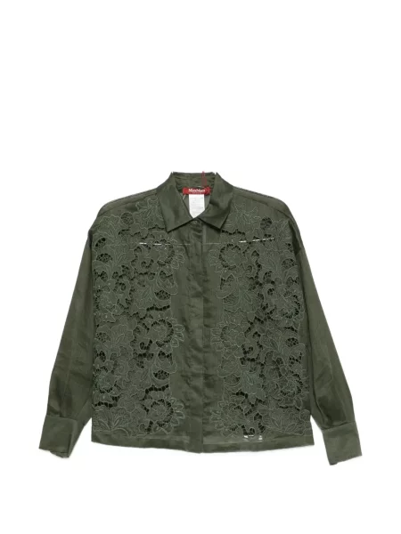 Cu centură pantaloni Max Mara verde