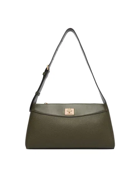 Calvin Klein Дамска чанта Mix Media Shoulder Bag Тъмнозелен