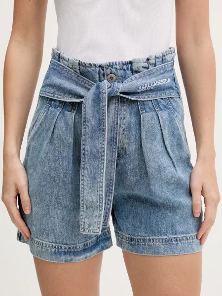 Karl Lagerfeld Jeans szorty jeansowe niebieskie