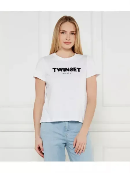 TWINSET Tricou alb
