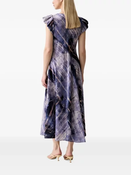 Rochie midi Dkny cu legături violet