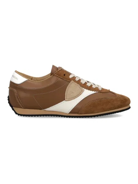 Buty do biegania Philippe Model skórzane do biegania brązowe