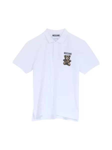 Koszulka polo Moschino biała