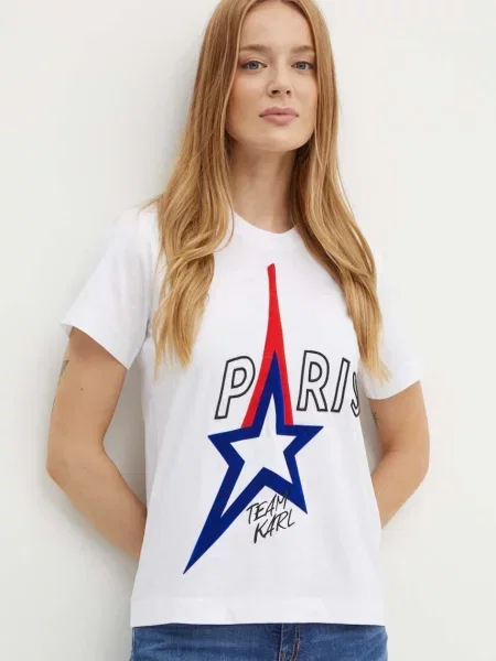 Тениска Karl Lagerfeld бяло