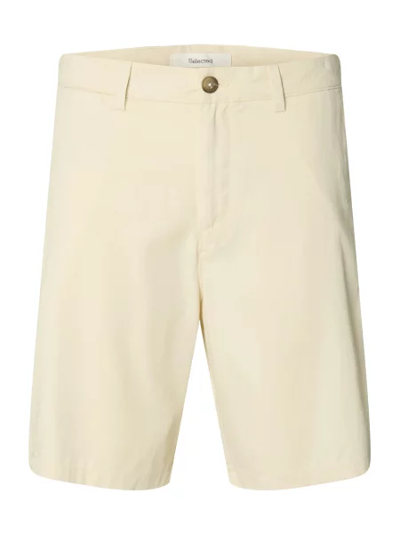 SELECTED Chino nadrág SLHMiles krém