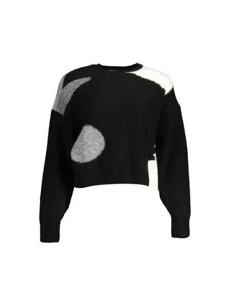 Sweter Desigual elegancki czarny