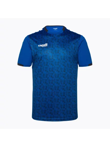 Fotbalové tričko Capelli Cs III Block royal blue/black černé