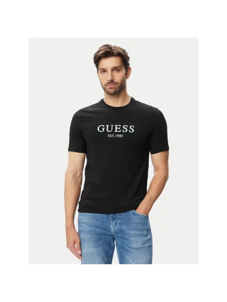 Guess Marškinėliai juoda
