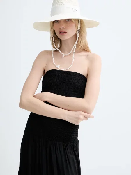 LE SH KA headwear LE SH KA széles karimájú kalap női SEASHEEL LONDON bézs