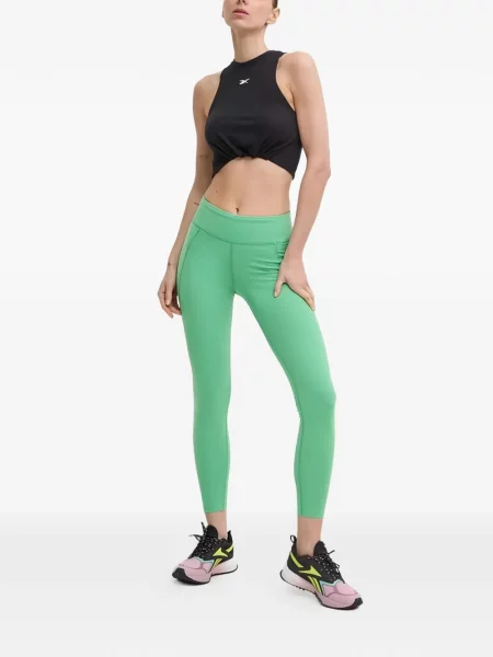 Leggings Reebok cu autograf verde