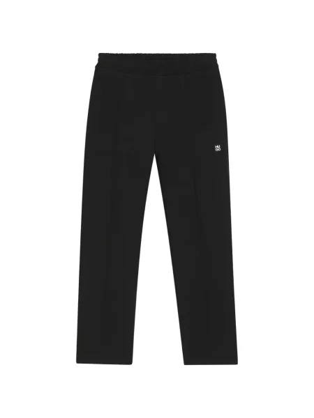 Pantaloni Hugo alergare cu autograf negru