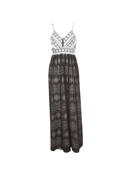 Rochie maxi Badgley Mischka negru