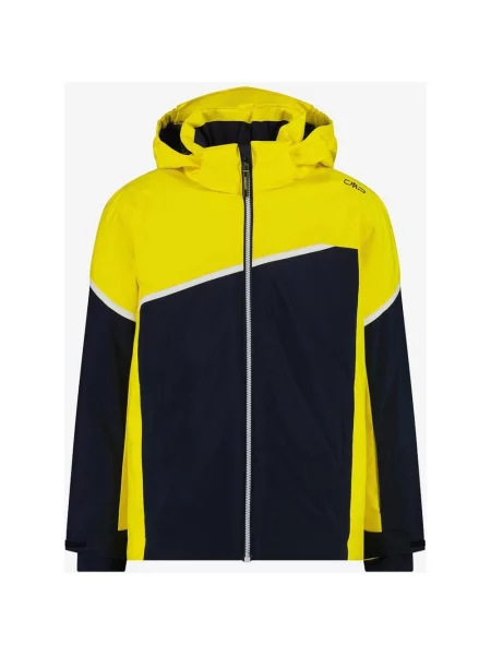 Kurtka z kapturem CMP Twill Ski żółty chłopięce 14 czarny