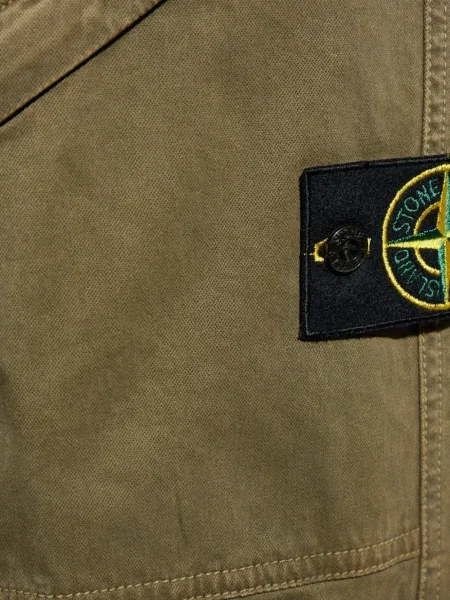 Pantaloni cargo Stone Island cu strasuri verde