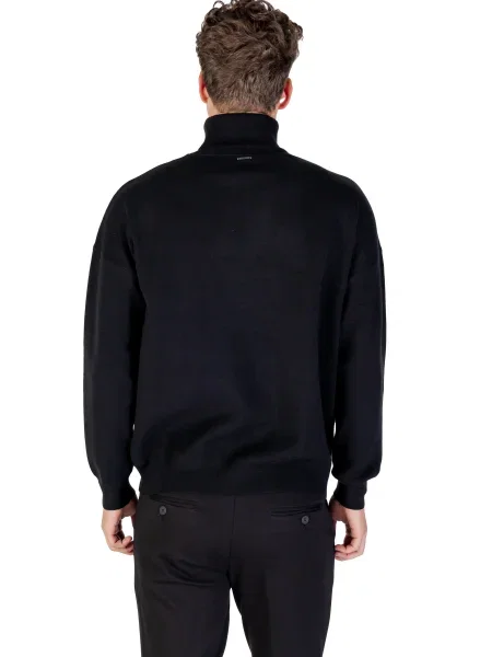 Dzianinowy sweter z golfem Antony Morato czarny