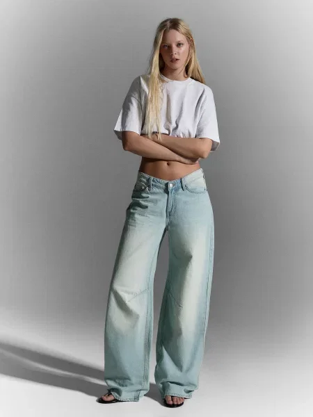 Bershka Jeans deschis albastru