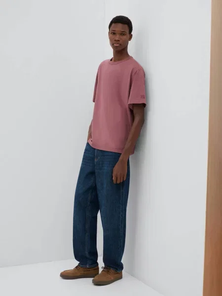 Koszulka z krótkimi rękawami burgund Teen XL MANGO TEEN