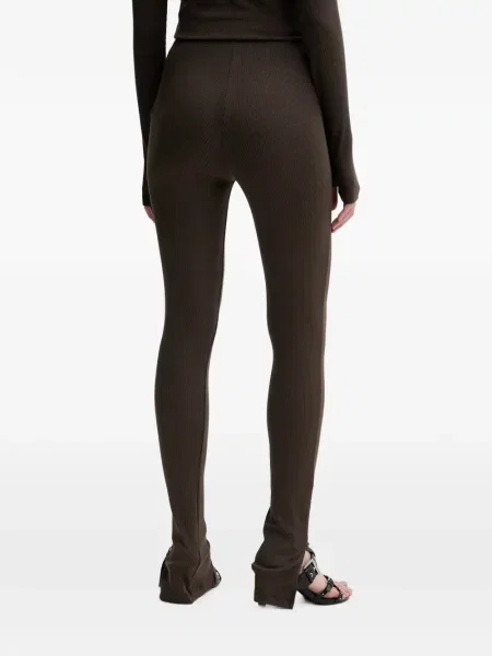 Leggings La Mania tricotate maro
