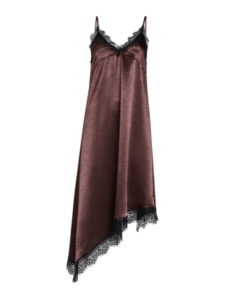 SISTERS POINT Rochie ELLEN maro închis negru