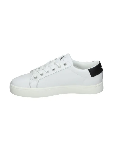 Bőr félcipo Calvin Klein Jeans fehér