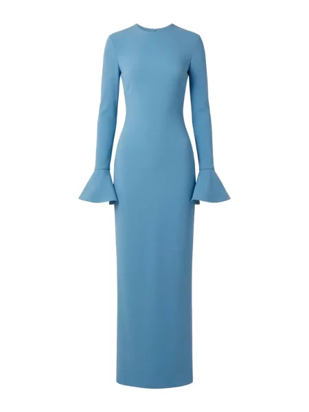 Rochie maxi Solace London evazată albastru