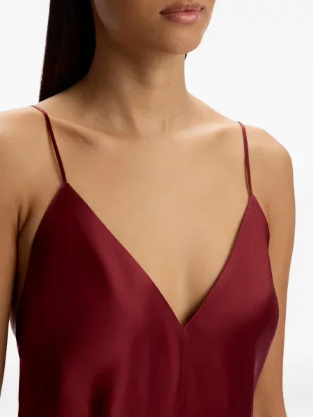 Rochie 12 Storeez de mătase cu bretele roșu