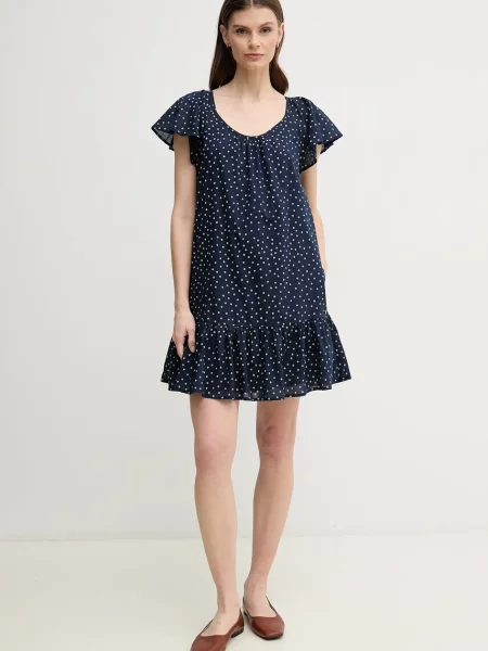 Pepe Jeans sukienka DAFNE mini rozkloszowana granatowy