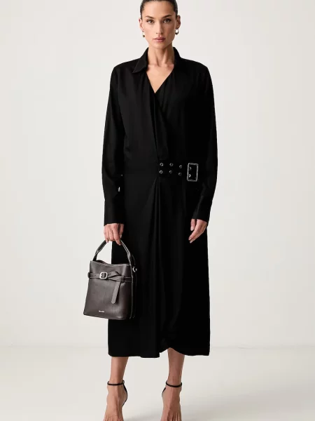Trussardi rochie petrecută din vâscoză negru