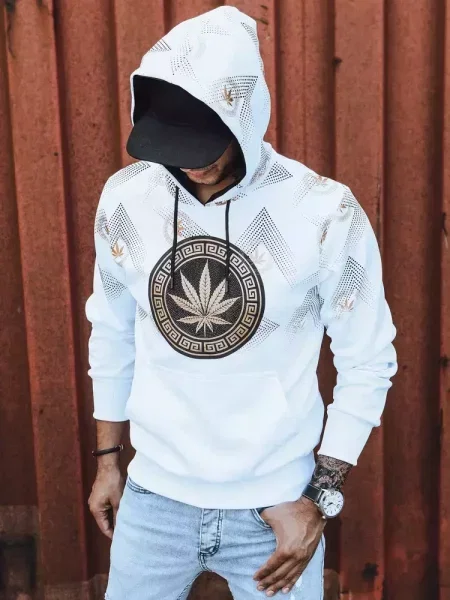 Bluza z nadrukiem Dstreet biała