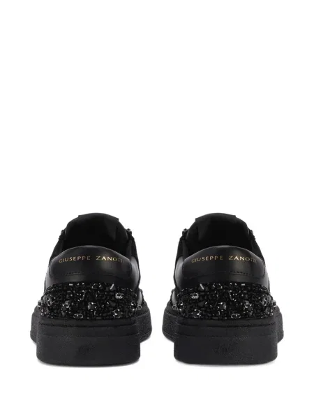 Sneakerși Giuseppe Zanotti din piele de căprioară negru
