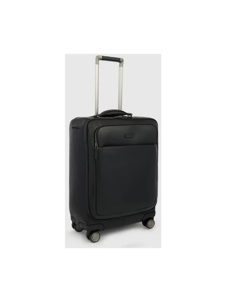 Torba na laptopa Piquadro skórzana czarna