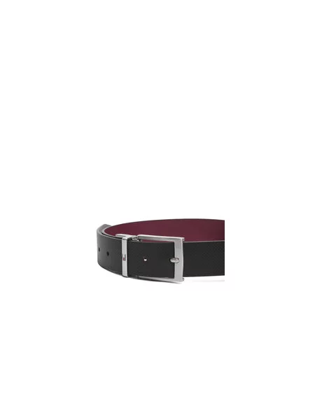Diržas Tommy Hilfiger Adan Rev Pebble juoda
