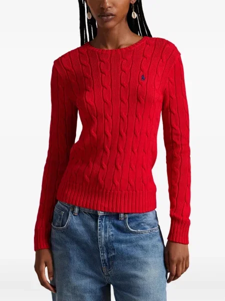 Șapcă Polo Ralph Lauren cu decolteu în V cu autograf în carouri albastru