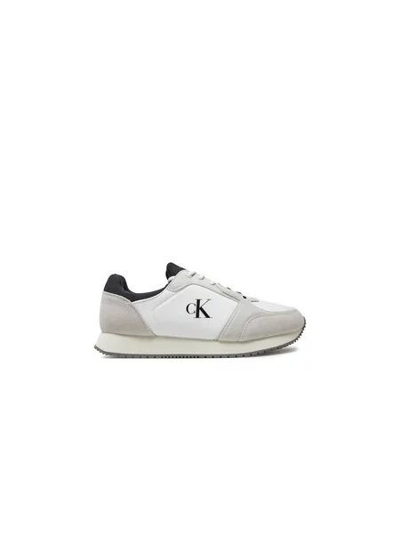Calvin Klein Jeans Sneakersy Retro Sock Runner Mg Wmm bílá
