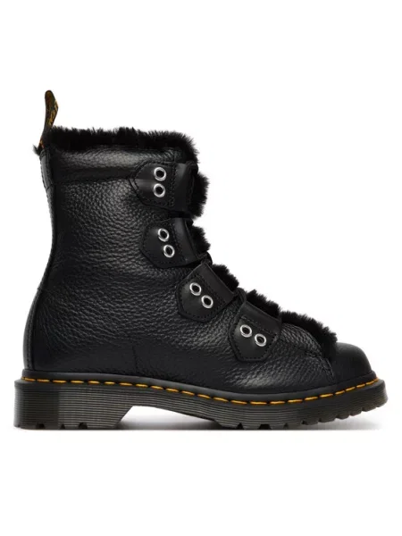 Dr. Martens Trappers Faux Fur Lined negru
