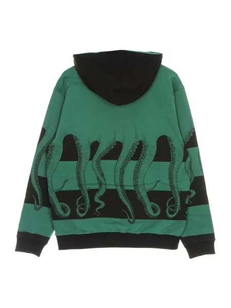 Bluza z kapturem Octopus z kapturem z logo zielona