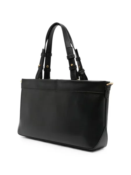 Geantă shopper Bally din piele cu imagine negru