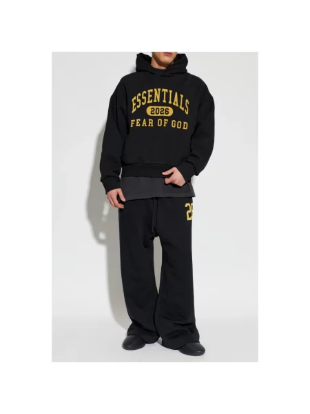 Bluza z kapturem Fear Of God polarowa klasyczna czarna