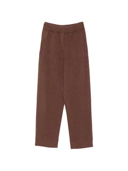 Pantaloni Brunello Cucinelli tricotate maro