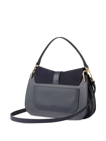Top Furla cu autograf albastru