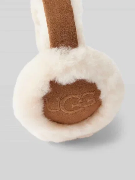 Czapka Ugg zamszowa brązowa