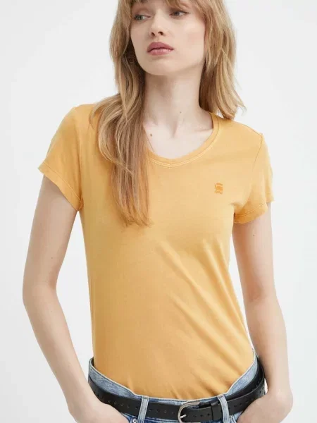 G-Star Raw t-shirt pomarańczowy