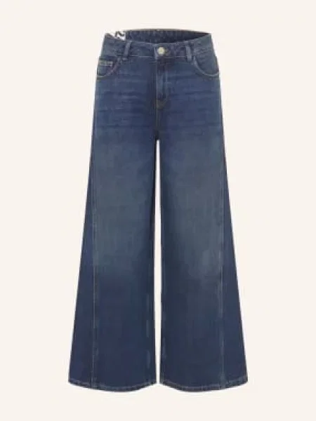 Opus Džíny S Širokými Nohavicemi Meddy dark blue modré