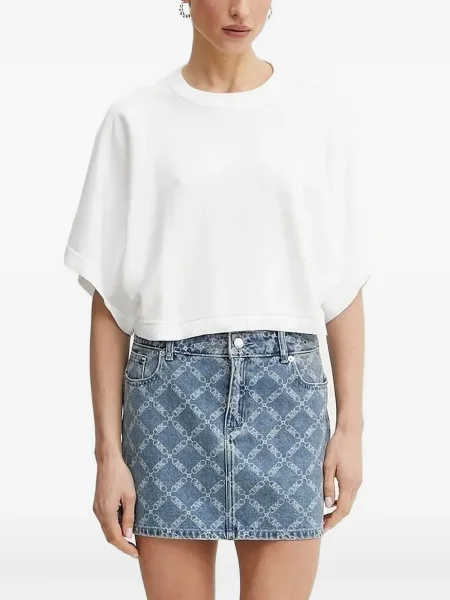 Portofel Michael Michael Kors din piele cu imagine cu model floral alb