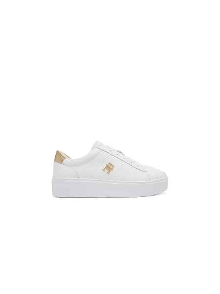 TOMMY HILFIGER Tenisky zlatá bílá