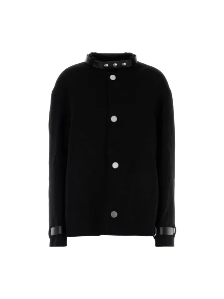 Kurtka Jil Sander z kaszmiru elegancka czarna