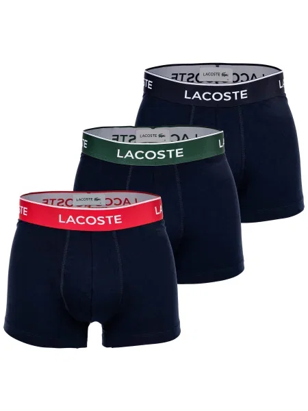 LACOSTE Boxeralsók sötétkék / zöld / fehér piros