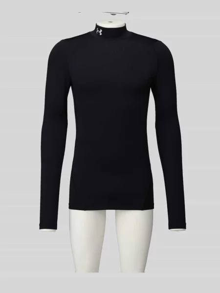 Longsleeve treningowy Under Armour Comp Mock UA Armour black/white czarna