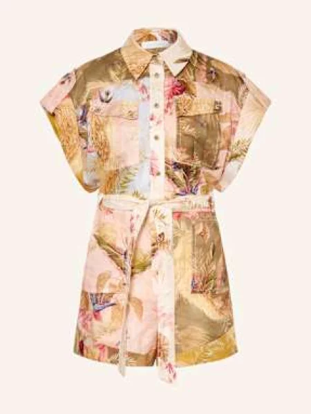 Zimmermann Kombinezon Z Lnu Ascension pink różowy